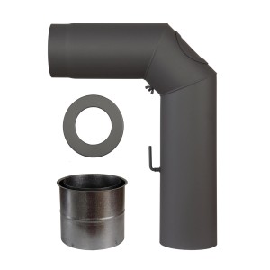 OBI Rauchrohr-Set Ø 150 mm 3-teilig Grau