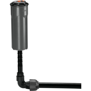 Gardena L-Stück für Micro-Drip-Systeme, 25 mm x 3/4 Zoll Innengewinde, zur flexiblen Regner-Verbindung.