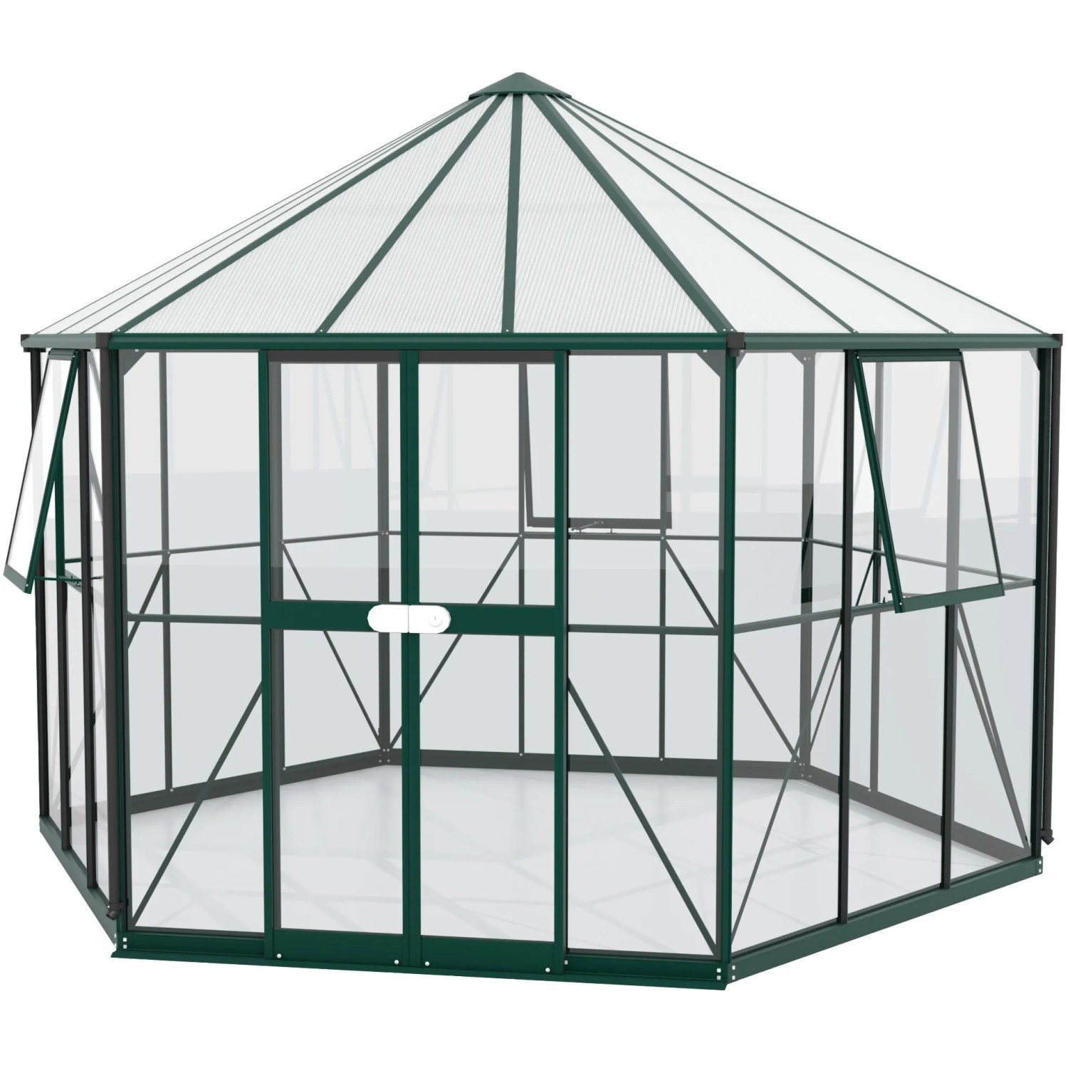 Vitavia Gewächshaus Galaxis 9000 Smaragd mit ESG und HKP Verglasung.