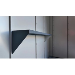 Weka Metall-Regal Gary für das Metallgerätehaus 100 cm Anthrazit