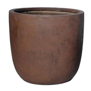 M Collections Pflanzgefäß Texas Egg Pot, Ø 54 cm, Rostfarben, für Innen & Außen.
