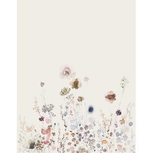 Marburg Vliestapete Blumen Crushed-Optik Modern 270 cm x 210 cm Greige