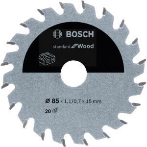 Bosch Kreissägeblatt Standard for Wood, Ø 85mm, für Akkusägen.