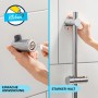 Grohe QuickFix Brausestangenset Montage mit Kleber, Chrom-Optik.