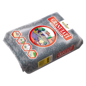 Sack Basaltsplitt Schwarz, 8-12 mm, 25 kg. Zierkies für Garten- und Landschaftsbau.