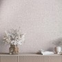 Beige-graue Marburg Vliestapete Uni Textiloptik mit feiner Struktur, passend zur Dekoration.