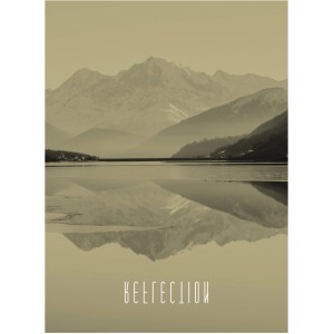 Komar Wandbild Word Lake Sand 30 x 40 cm