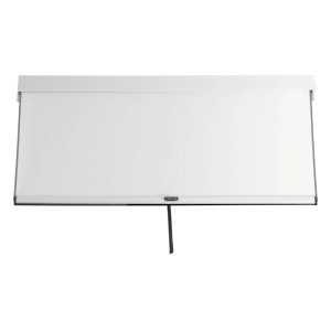 Weiße MCW Seitenwand für Pergola 3x3m als Wind- und Sichtschutz.