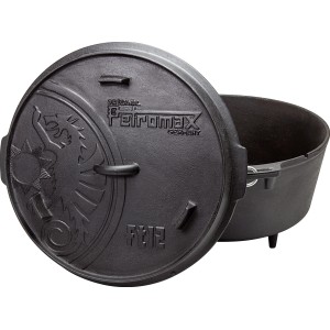 Petromax Dutch Oven FT12 Schwarz mit Standfüßen 10,8 l