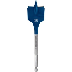 Bosch Flachfräsbohrer Expert Self Cut Speed, Ø 36 mm, blau-silber.