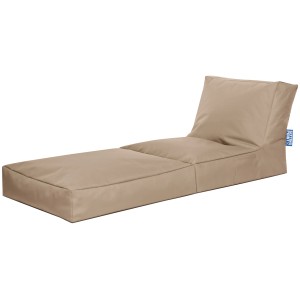 Sitting Point Sessel Twist Scuba Khaki, 300 l, Outdoor Sitzsack mit Rückenlehne.