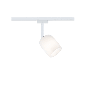 Paulmann URail Schienenspot Blossom, signalweiß mit Satinglas, für LED-Schienensysteme.