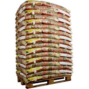 Palette OBI Gartendekor Mahagoni, 51 Säcke Deko-Mulch für Beetabdeckung & Unkrautschutz.