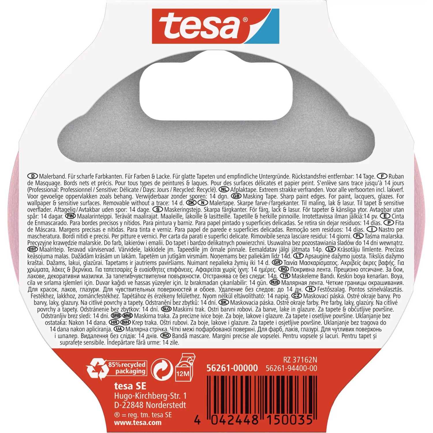 Tesa Malerband Professional Sensitive, 25 m x 38 mm, für empfindliche Oberflächen.