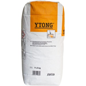 Sack Ytong Dünnbettmörtel, 11,5 kg, für Porenbetonsteine.