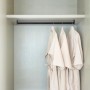 Emuca Satz von 2 x 115m Silk Garderobenstangen mit Halterungen Aluminium und Kunststoff Matt Eloxiert_2