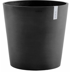 Ecopots Pflanztopf Amsterdam, dunkelgrau, 60 cm. Ideal für Innen- und Außenbereich.