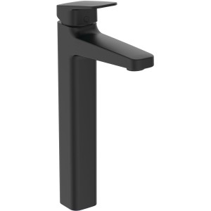 Ideal Standard Ceraplan Waschtischarmatur H250, Schwarz Matt mit Ablaufgarnitur.