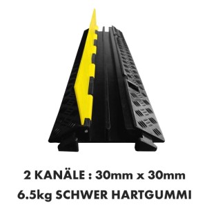 KARAT Kabelbrücke Peak für Sichere Kabelführung Schwarz-Gelb 98 x 24 x 4,4 cm