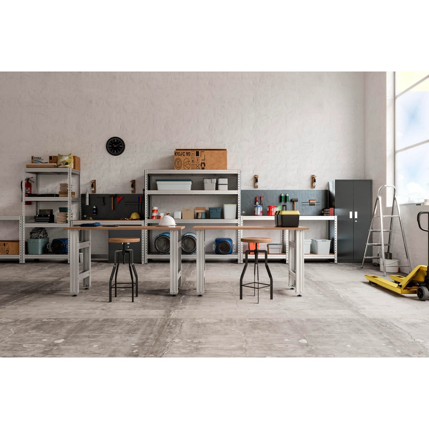 Bullrack Max AR Shelving Schwerlast-Steckregal Bullrack Rivet Verzinkt 200 x 200 x ...