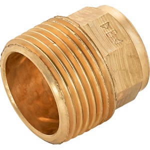 Löt-Übergangsnippel aus Rotguss, 18 mm x R 3/4 Zoll, für Kupferrohre und dauerhafte Verbindungen.