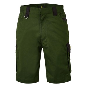 Hans Schäfer Workwear Arbeitshose Short Athos, olivgrüne kurze Hose für Herren.