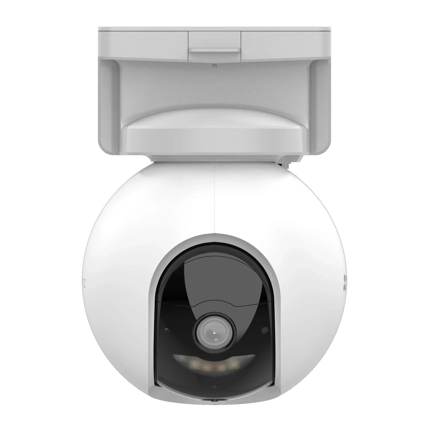 Weiße Ezviz HB8 360° Akku-Kamera mit PV-Panel zur Videoüberwachung.