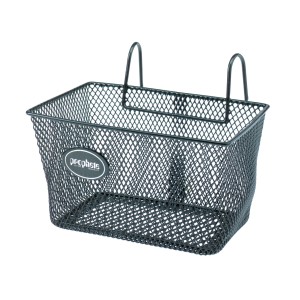 Schwarzer Prophete Kinder-Einkaufskorb für vorne am Fahrrad mit Halterung.