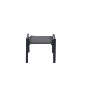 Siena Garden Hocker Tauro, anthrazitfarbener Sitzhocker mit leichtem, stabilem Gestell.