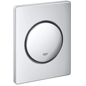 Grohe Nova Cosmopolitan Urinal-Drückerplatte in Chrom, manuelle Auslösung.