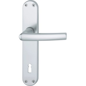 AnsaPro Langschild-Garnitur Eder BB, Aluminium silberfarben für Innentüren.