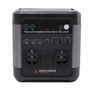 Yard Force Power Station LX PS600 mit 600W, tragbarer Stromspeicher mit USB und Steckdosen.