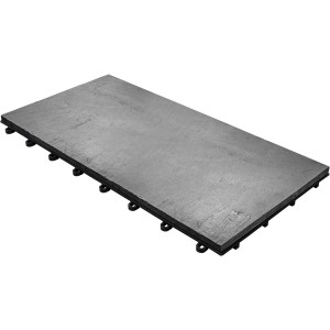 Florco Naturstein-Klickfliese Stone Schiefer XL, 30x60 cm, Ansicht der grauen Terrassenplatte mit Klicksystem.