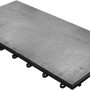 Florco Naturstein-Klickfliese Stone Schiefer XL, 30x60 cm, Ansicht der grauen Terrassenplatte mit Klicksystem.