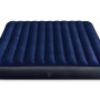 Intex Luftmatratze Classic Downy Blue King für Camping & Gäste, beflockte Oberfläche.
