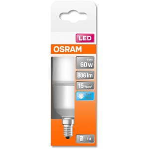 Osram LED-Leuchtmittel E14, 8W, Neutralweiß, 806 lm, EEK: F. Kompakte LED Lampe in Verpackung.