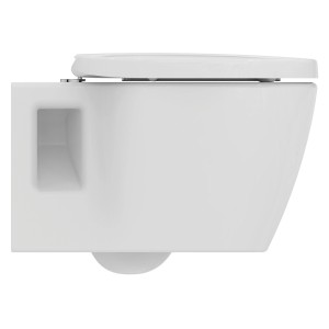 Ideal Standard Connect WC-Komplettset, wandhängend, weiß, mit Softclose-Sitz.