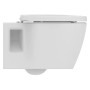 Ideal Standard Connect WC-Komplettset, wandhängend, weiß, mit Softclose-Sitz.