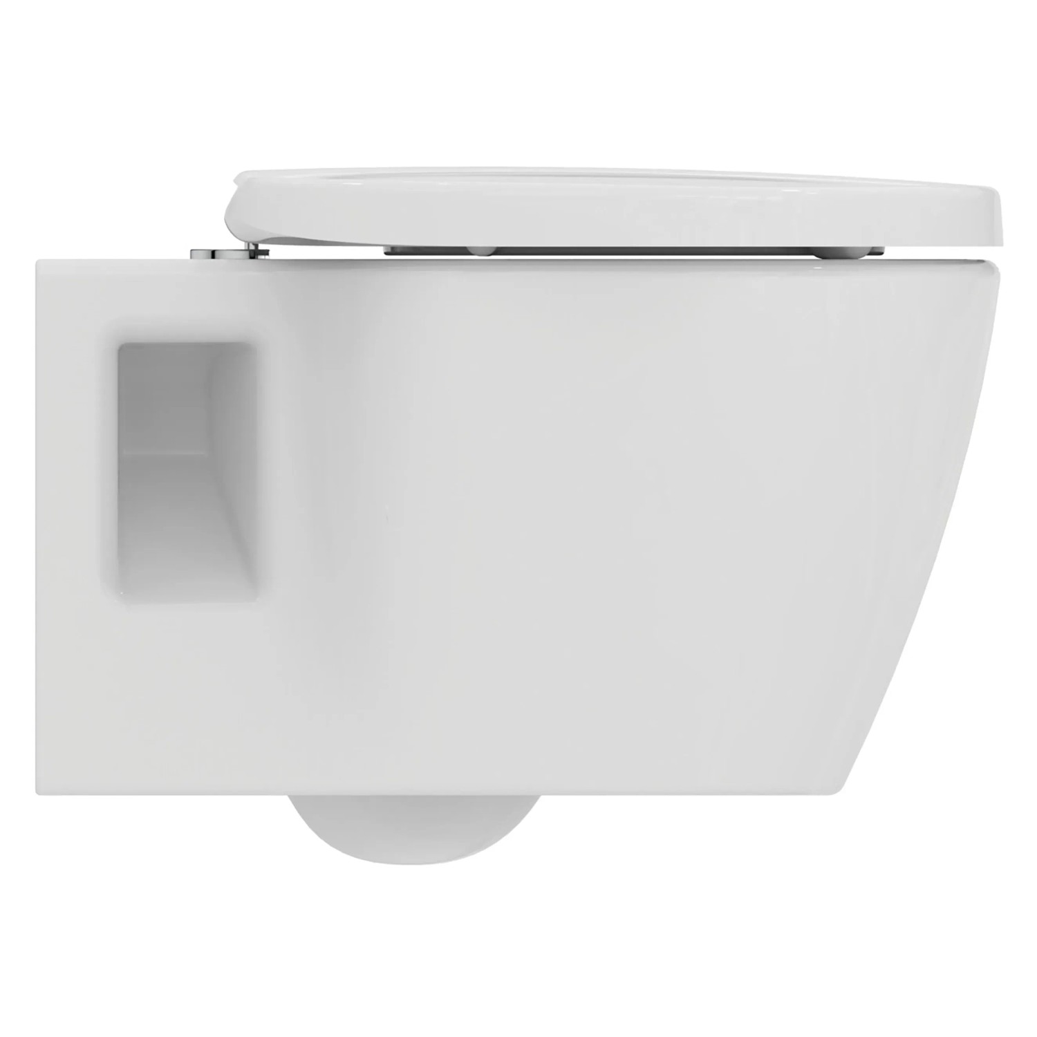 Ideal Standard Connect WC-Komplettset, wandhängend, weiß, mit Softclose-Sitz.