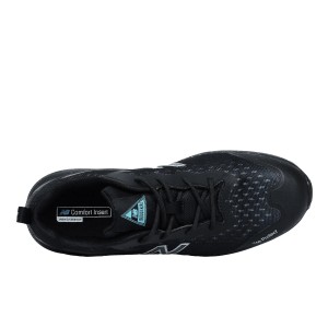 New Balance Logic Womens S1 PL Sicherheitsschuh in Schwarz-Blau, Gr. 36. Arbeitsschuh mit Fiberglas-Zehenkappe.