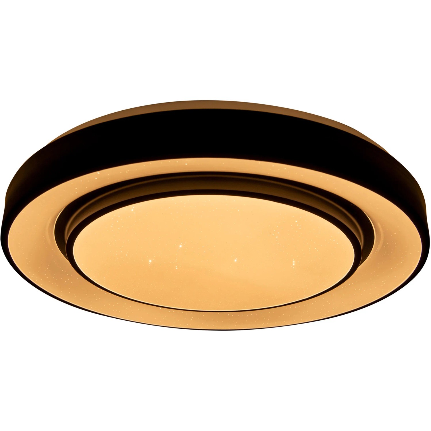 Runde LED-Deckenleuchte Monterey, 47,5 cm, mit Farbwechsel und Fernbedienung.