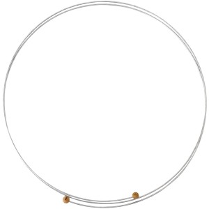 Bellissa Stützdraht, 200 cm, verzinkt, für Rankhilfen. Flexibler Draht mit Korkkugeln.