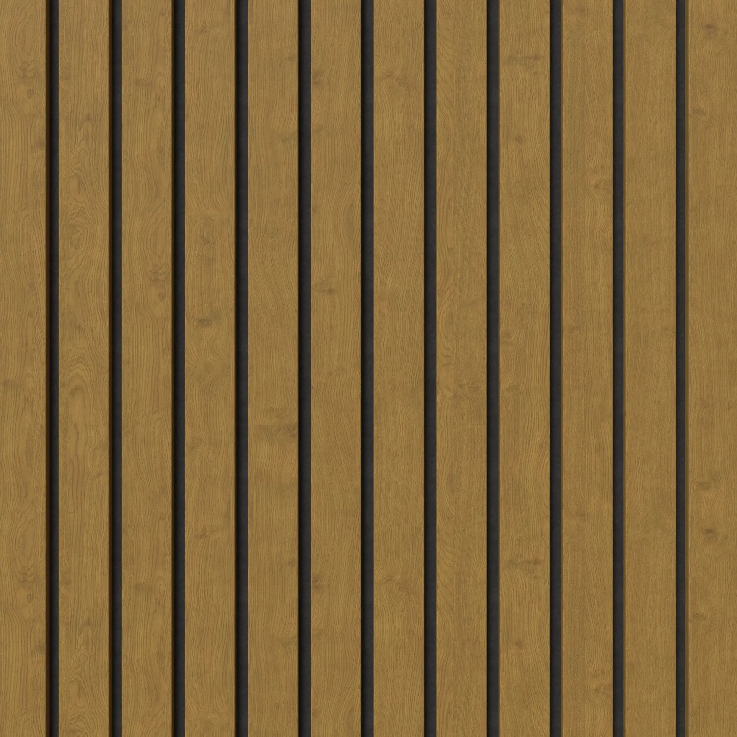 Denpanels Akustikpaneel Eiche Braun, 240x60cm, foliert. Schallabsorbierend & FSC®-zertifiziert.