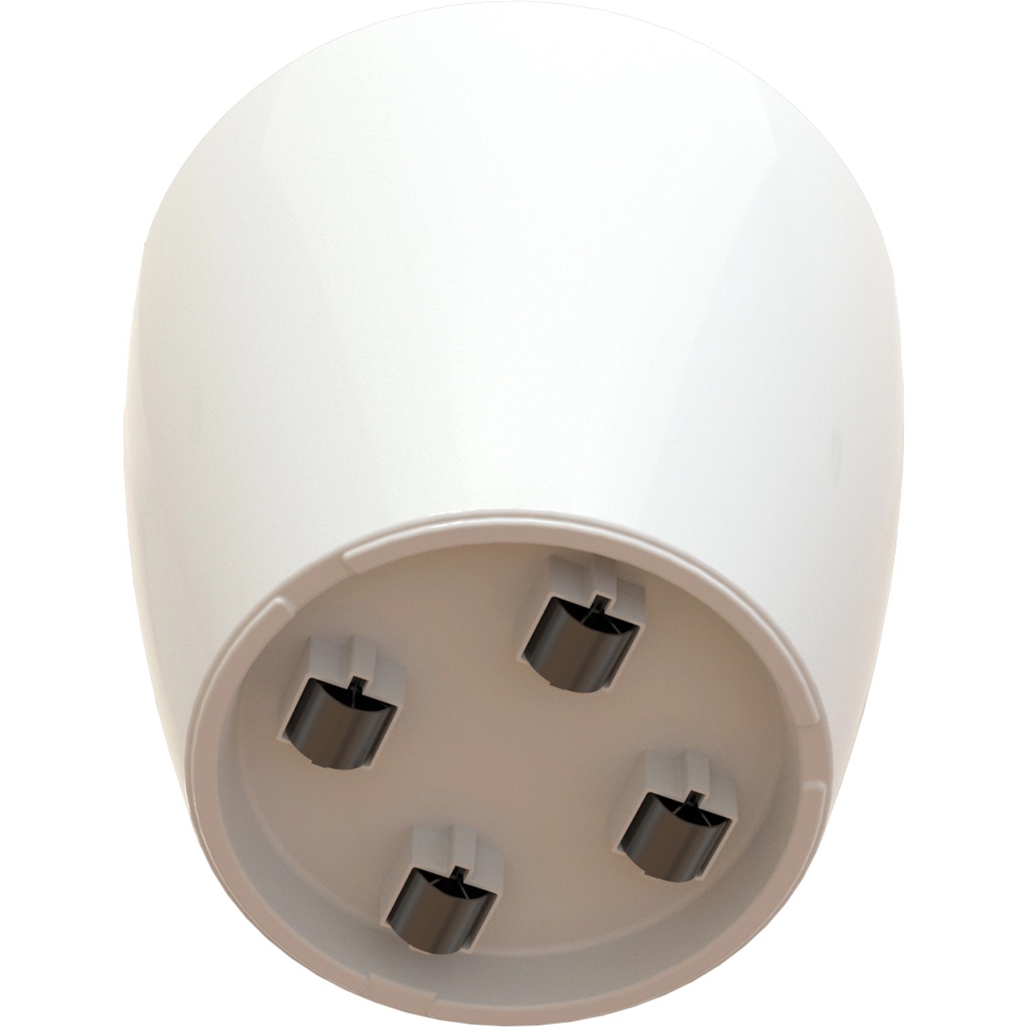 Weißer Artevasi San Remo Übertopf Ø 30 cm mit Rollen am Boden.