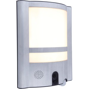 LUTEC LED-Kameraleuchte Vesta Secury-Light mit Bewegungsmelder und Gegensprechanlage.