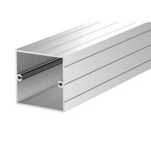 Ecofix Pfosten aus Aluminium, 80x80x2000 mm, für Terrassendielen-Unterkonstruktion.