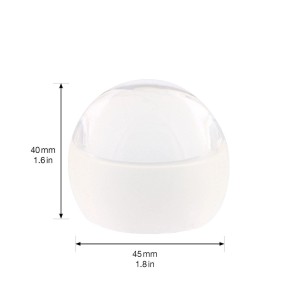 Transparenter Wagner Bodentürstopper, selbstklebend, Ø 45 mm x 40 mm, für glatte Böden.