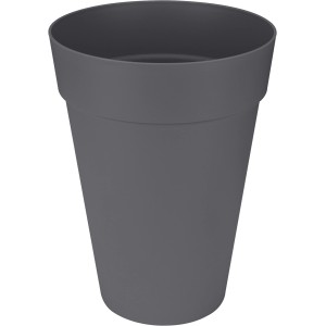 Anthrazitfarbener Elho Blumentopf Loft Urban, hoch, Ø 28 cm. Pflanzsäule für Innen- und Außenbereich.