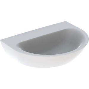 Geberit Renova Waschtisch, 65 cm, weiß, ohne Hahnloch und Überlauf.