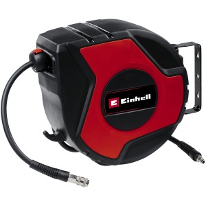Einhell Schlauchtrommel TC-PH 150, automatische Aufrollung, rot-schwarz, Zubehör für Kompressoren.